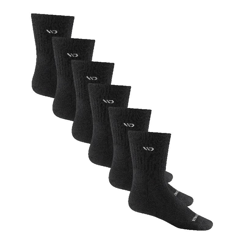 Men's Solid Cushioned Micro Crew 6-Pack