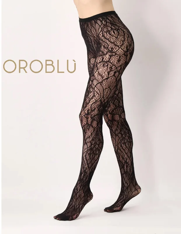 women tights with a gradient color for a trendy effectOroblu Lace Net Tights VOBC67937