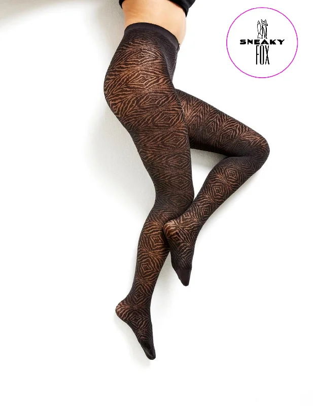 women tights for a Christmas party outfitSneaky Fox Clearance Goldie Tights Chocolate